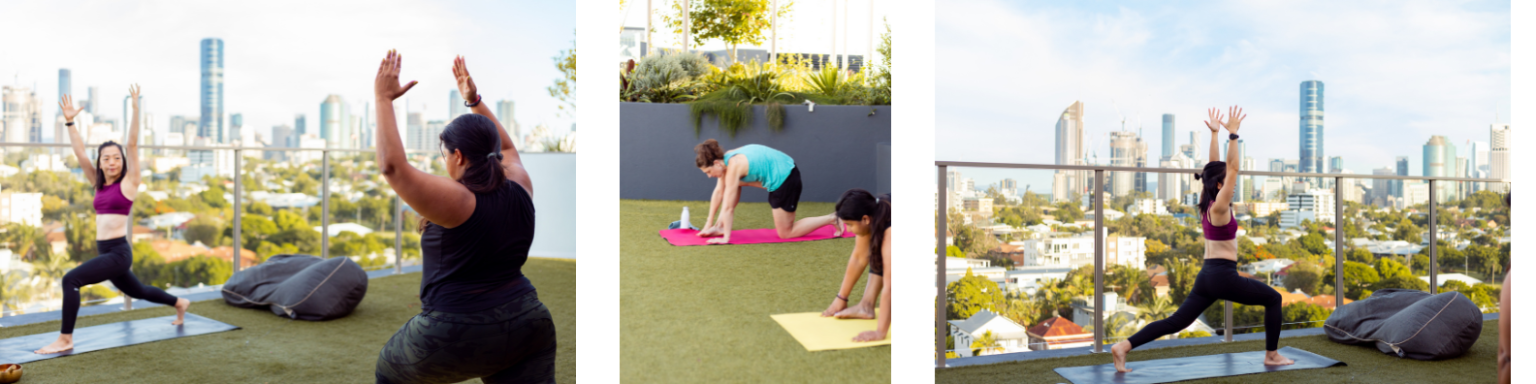 Brisbane Rooftop Yoga - The Sinclair by Mosaic, East Brisbane